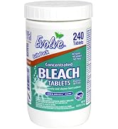 Evolve Concentrated Bleach Tablet Bulk Size 240 Tablets 1 Pack Linen Breeze
