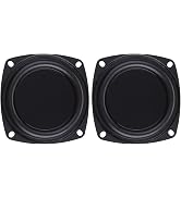 GANPUB 2 Pcs Woofer Radiator Bass Passive Speaker 3" Low Frequency Loudspeaker Diaphragm Guitars ...