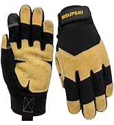MSUPSAV Multi-Purpose Work Gloves,Utility High Dexterity Mechanic Working Gloves,Flexible&Breatha...
