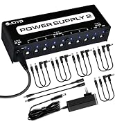 JOYO Guitar Pedal Power Supply Pedal Board Power Supply with DC 18V Pedal Power Adapter & 9V 100m...