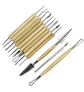 ToolTreaux Double Sided Sculpting Pottery Tools Set with Storage Pouch, 11pc