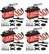 Miuzei 20KG RC Servo Motor High Torque Metal Gear Digital Servo Waterproof Steering for 1/8, 1/10...