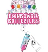 Cosmisun Phlebotomy Badge Reel Retractable - Phlebotomist Nurse Badge Reels Retractable with Alli...