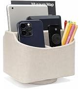 UnionBasic Rotating Desk Organizer, 360 Desk Spinning Caddy, Desktop TV Guide/Mail/Media/Remote C...