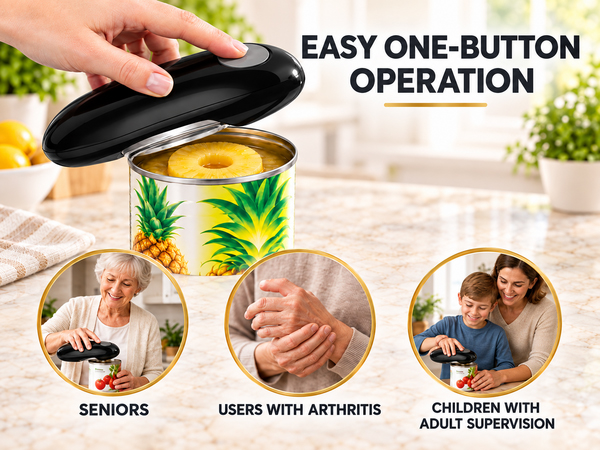 Arthritis-friendly; suitable for individuals with hand injuries.