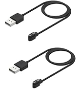 Rosojodg 2Pcs Black Compatible with Smart Watch Charger, Replacement USB Charger Cable Charging C...