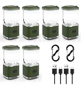 LED Camping Lantern Rechargeable, 2000LM Small Camping Lights Lantern with Redlight&20Hours Runti...