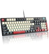 MageGee Mechanical Gaming Keyboard MK-Armor LED Blue Backlit and Wired USB 104 Keys Keyboard with...