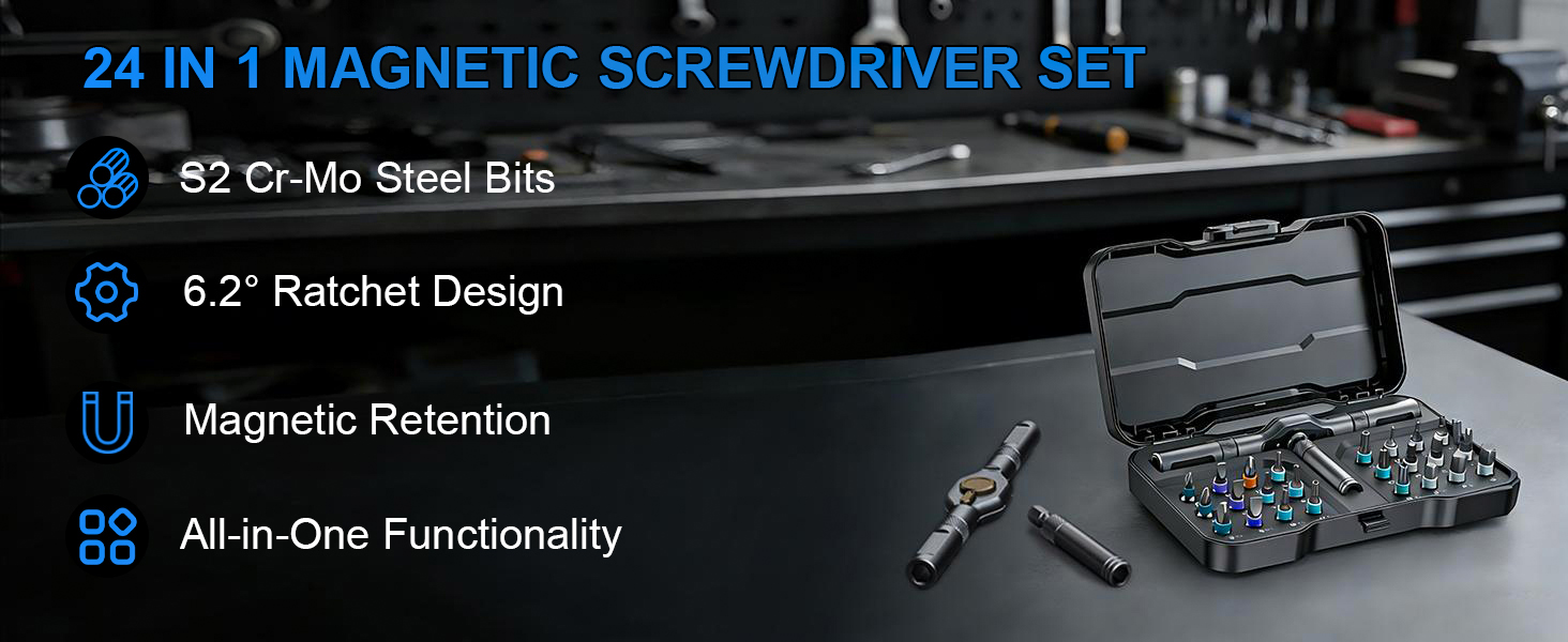24 in 1 diy screwdriver set