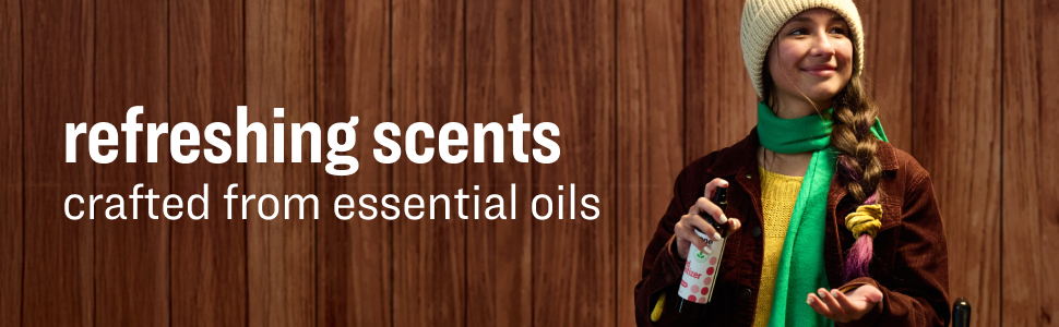 refreshing scents crafted from essential oils