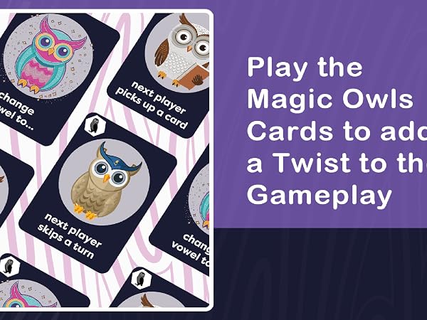 owl card games and words for kids to learn to read