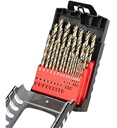 Sabre Tools 29-Piece Cobalt Drill Bit Set Heavy-Duty Drill Bits for Steel, Hard Metal, Cast Iron ...