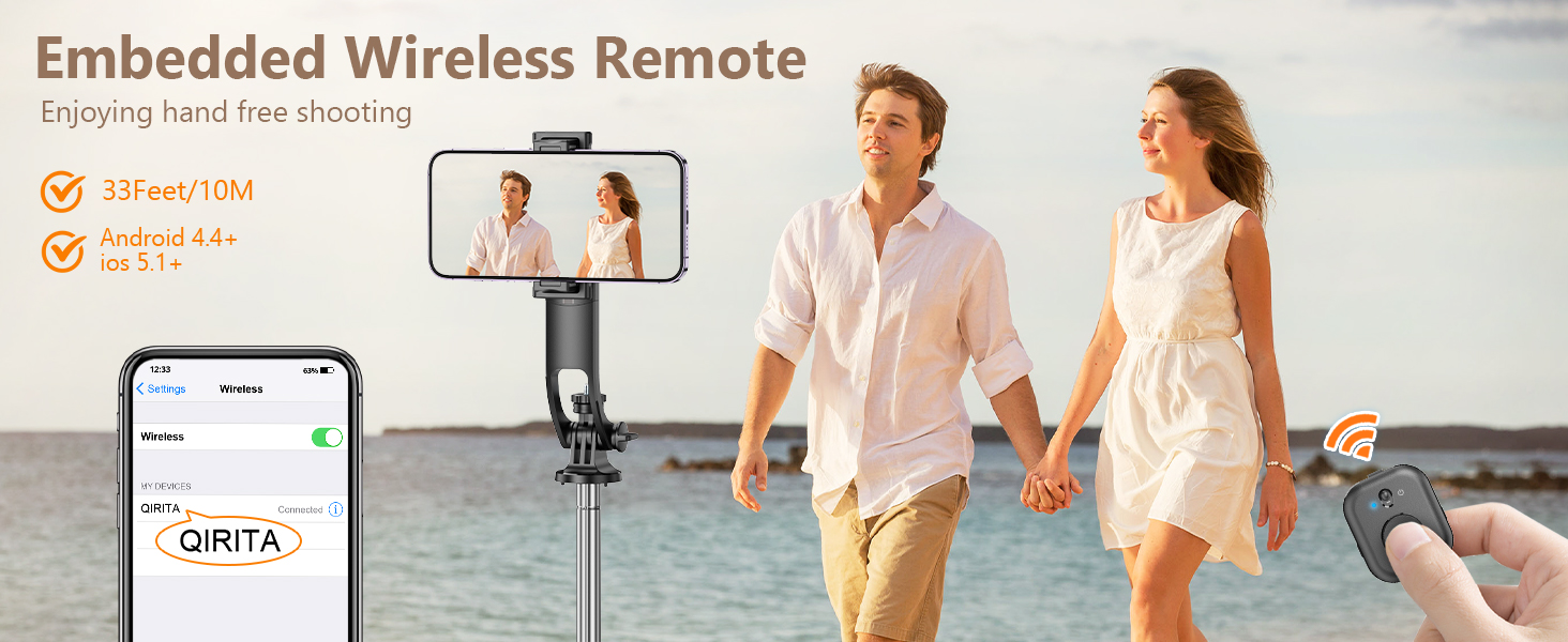 Selfie Stick Tripod with Remote