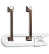 10 Pack Baby Sliding Cabinet Locks - Vmaisi Adjustable U Shaped Child Safety Locks,Childproof Lat...