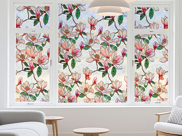 stained glass window clings
