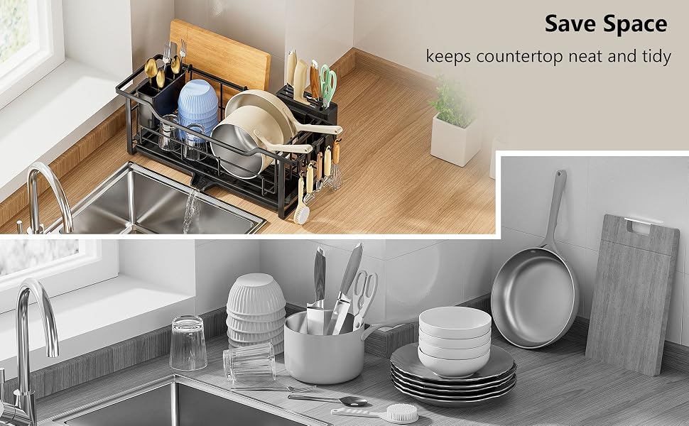 kitchen dish drying rack