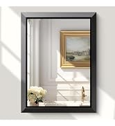 USHOWER 24x32 Inch Bathroom Mirror, Beveled Aluminum Framed Mirrors for Bathroom Sink, Rectangula...
