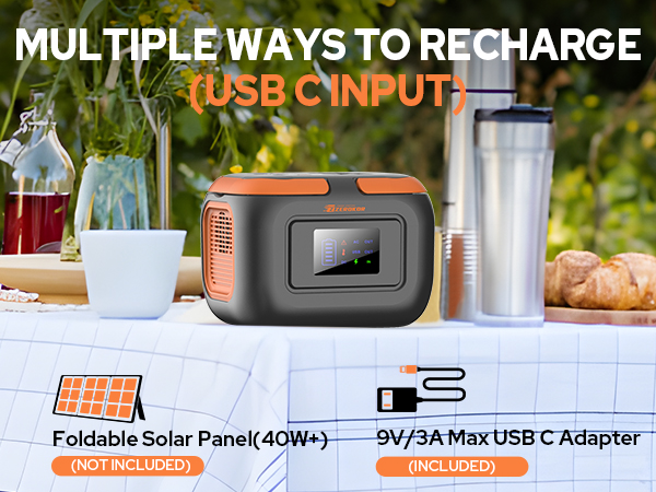 Multiple Ways to Recharge USB C