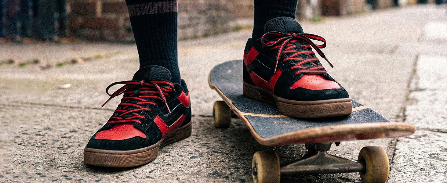 black red black shoe laces