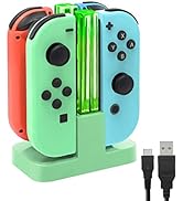 FASTSNAIL Charging Dock, Play/Plug USB Port, Type C Charging Cable, Compatible with Nintendo Swit...