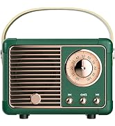 SpringFlora Retro Bluetooth Speaker, Cute Small Bluetooth Speakers Portable Wireless for Indoor O...
