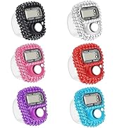 6Pcs Finger Counter, 20g Electronic Finger Counter, 5-Digit Number Count Clicker, Electronic Fing...