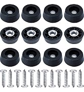 Gluposti 12 Cutting Board Feet & Screws, Rubber Feet for Cutting Boards | Non-Slip Non-Skid Rubbe...