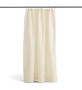 Preston Lane Stonebridge Linen Cotton Shower Curtain, 72" x 72" – 67% Linen 33% Cotton Blend, Fab...