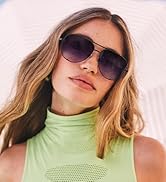 ADE WU Retro Oversized Aviator Sunglasses for Women Classic Black Gold Metal Vintage Big Pilot Su...