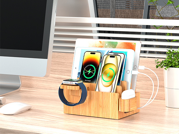 Bamboo Charging Dock