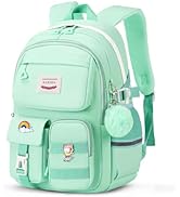 MUSEVOS Girls Backpack for School, Teenage Multiple Pockets Backpack, Bookbag for Primary Element...
