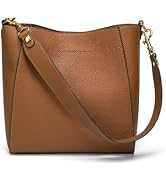DORIS&JACKY Leather Bucket Hobo Bag Designer Shoulder Tote Purse for Women | Medium Genuine Leath...