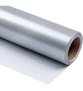 WRAPAHOLIC Wrapping Paper Roll - Mini Roll - 17 Inch X 33 Feet - Silver Pearlized Paper for Birth...