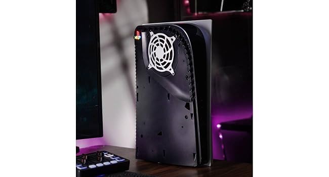 eXtremeRate 7 Colors 40 Effects RGB Rainbow Logo LED Kit for PS5 Disc & Digital Edition Console