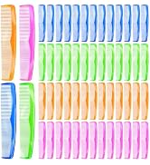 Etenpo 50 Pack Combs Bulk, Pocket Combs in Bulk, Colorful Coarse and Fine Tooth Comb for Homeless...