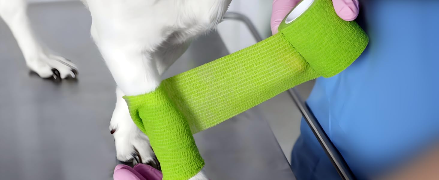 2" x 5 Yards, Non-Woven Self Adhesive Bandage Wrap for Thumb, Finger, Wrist, Ankle, Vet Wrap Bandag