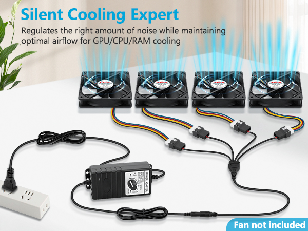 pwm fan controller pc fan controller fan controller pc 4 pin fan splitter 12v fan speed controller