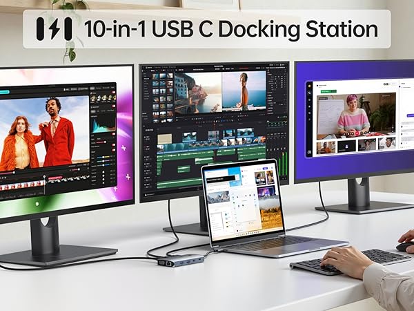 docking station 3 monitors
