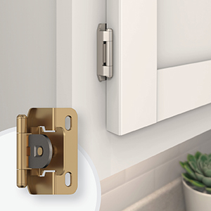Demountable hinge for kitchen cabinet door