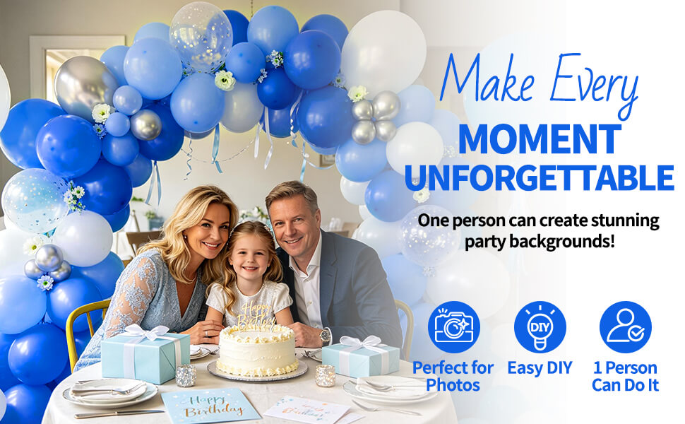 blue birthday balloon