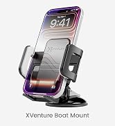 XVenture Griplox Waterproof Phone Mount, Boats Phone Holder for Kayak | Waterproof boat phone mou...