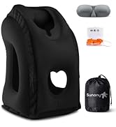 Sunany Travel Pillow, Inflatable Neck Pillow Used for Airplanes/Cars/Buses/Trains/Office Napping ...