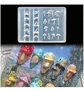 3D Mushroom Gel Nail Art Mold Arts Resin Fungus Molds for Accessories Supplies Pestle Silicone To...