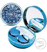 Contact Lens Case, Bling Stars Colored Portable Cute Eye Contact Lense Remover Tool with Mirror f...