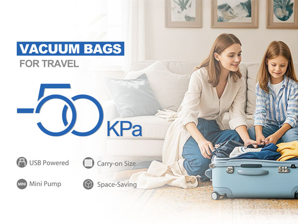 Vacuum bags for tarvel