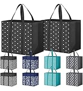Fabtotes 10 Pack Reusable Grocery Bags 35L Large Capacity Shopping Bags Heavy Duty Reusable Bags ...