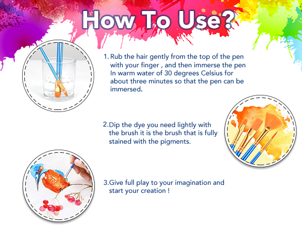 Acrylic Paint Brush Set 3