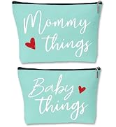 Mommy and Baby Matching Pouch Set, Mommy Things and Baby Things Bags, Gifts for New Moms Expectin...
