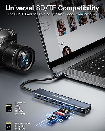 sd tf card reader slots