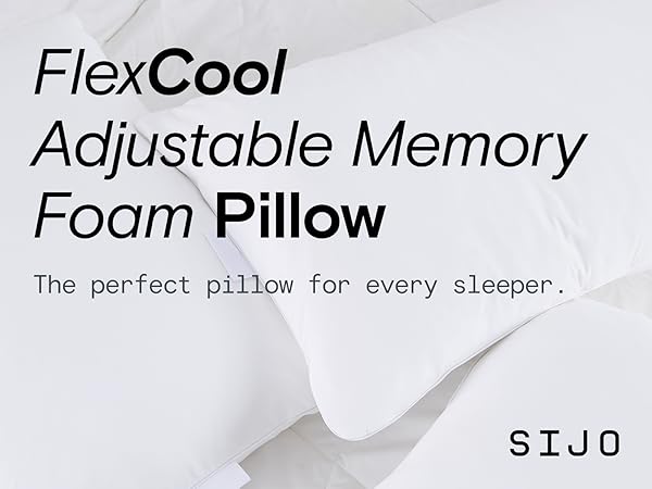 FlexCool Adjustable Memory Foam Pillow